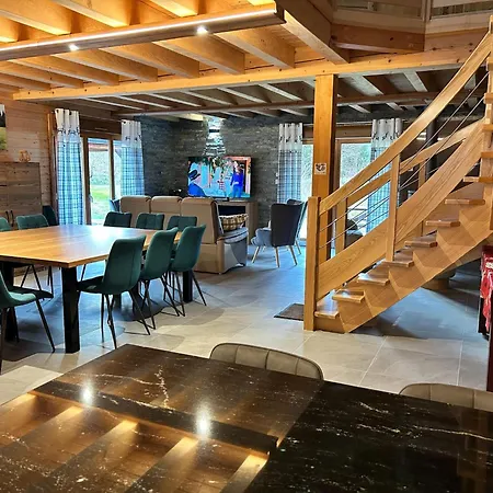 Magnificent Wooden With Sauna Chalet