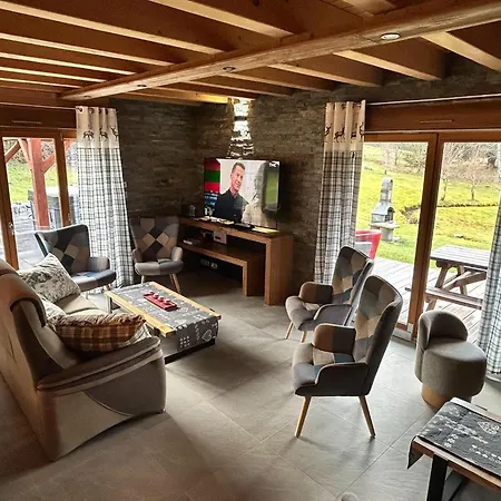 Magnificent Wooden With Sauna Chalet