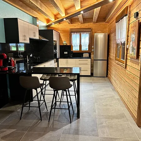 Magnificent Wooden With Sauna Chalet